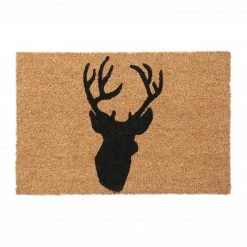Relaxdays Kokos Fußmatte mit Hirsch