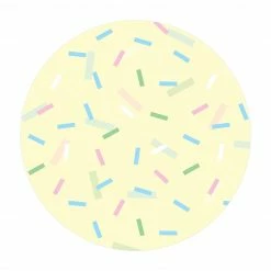 Bilderwelten Buntes Konfetti aus Pastellstreifen - 160 x 160 cm - Durchmesser: 160 cm