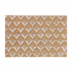 Relaxdays Kokos Fußmatte mit Ornamenten