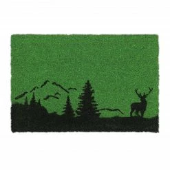 Relaxdays Kokos Fußmatte mit Hirsch