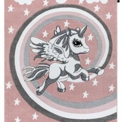 RugsX Kinderteppich PETIT PONY rosa - 80 x 150 cm