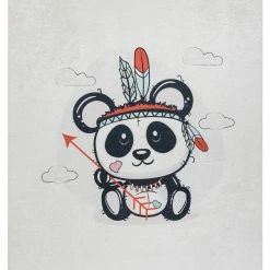 RugsX BAMBINO 1129 Waschteppich Panda für - 160 x 220 cm