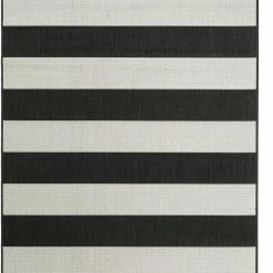 Benuta In- & Outdoor-Teppich Metro - Schwarz - 140 x 200 cm