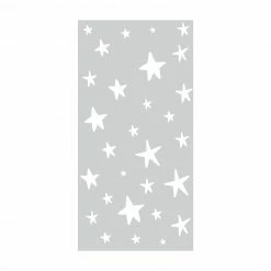 Bilderwelten Gezeichnete Sterne im Grauen Himmel - 100 x 200 cm - Durchmesser: 200 cm