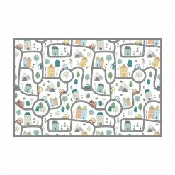 Bilderwelten Verkehrsstadt - Mit dem Auto unterwegs - 210 x 140 cm - Durchmesser: 140 cm