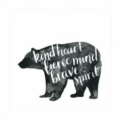 Bilderwelten Tiere mit Weisheit - Bär - 220 x 220 cm - Durchmesser: 220 cm