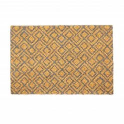 Relaxdays Fußmatte Kokos mit geometrischem Muster