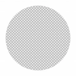 Bilderwelten Punkte in Weiß auf Grau - 40 x 40 cm - Durchmesser: 40 cm