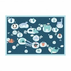 Bilderwelten Antarktis - Eisbär Rudi möchte Fisch - 330 x 220 cm - Durchmesser: 220 cm