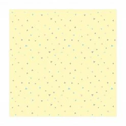 Bilderwelten Bunte Pastelldreiecke auf Gelb - 160 x 160 cm - Durchmesser: 160 cm