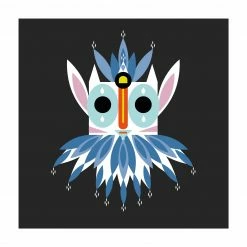 Bilderwelten Collage Ethno Maske - Gnom - 240 x 240 cm - Durchmesser: 240 cm