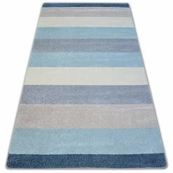 RugsX Teppich NORDIC STREIFEN creme/blau - 180 x 270 cm