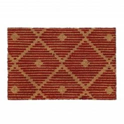 Relaxdays Fußmatte Kokosfaser Rauten