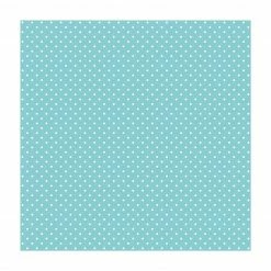 Bilderwelten No.YK55 weiße Punkte auf Türkis - 100 x 100 cm - Durchmesser: 100 cm