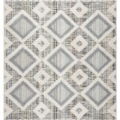 RugsX Teppich SEVILLA Y523C Diamanten grau / - 200 x 290 cm