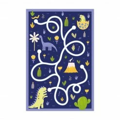 Bilderwelten Dinosaurier - Dinomama sucht ihr Baby - 60 x 90 cm - Durchmesser: 90 cm