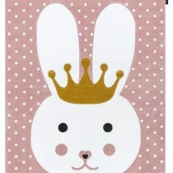 RugsX Kinderteppich PETIT BUNNY HASE rosa - 160 x 220 cm