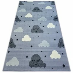 RugsX Teppich BCF FLASH EYES 3977 grau AUGEN - Teppich BCF FLASH EYES 3977 grau AUGEN WOLKEN LASHES 120x160 cm