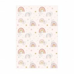 Bilderwelten Regenbogenwelt mit Sternen und Pünktchen - 80 x 120 cm - Durchmesser: 120 cm