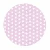 Bilderwelten Weiße Sterne auf Rosa - 140 x 140 cm - Durchmesser: 140 cm