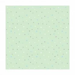 Bilderwelten Bunte Pastelldreiecke auf Grün - 140 x 140 cm - Durchmesser: 140 cm