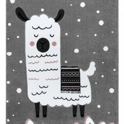 RugsX Kinderteppich PETIT LAMA grau - 120 x 170 cm