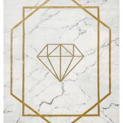 RugsX Exklusiv EMERALD Teppich 1019 glamour, - 80 x 150 cm