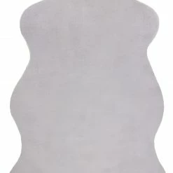 RugsX Teppich NEW DOLLY Pelz G4337-3 silber - 100 x 160 cm