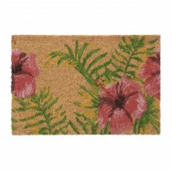 Relaxdays Kokos Fußmatte mit tropischem Motiv