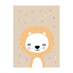 Bilderwelten Der liebe Löwe - 60 x 80 cm - Durchmesser: 80 cm