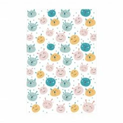 Bilderwelten Freundliche Monstergesichter mit Punkten - 120 x 180 cm - Durchmesser: 180 cm