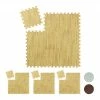 Relaxdays 36 x Bodenschutzmatte Holzoptik natur - Braun