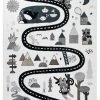RugsX Teppich FUN Route für Kinder, Straße, - 80 x 150 cm