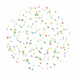 Bilderwelten Gezeichnete kleine Punkte Kunterbunt - 220 x 220 cm - Durchmesser: 220 cm