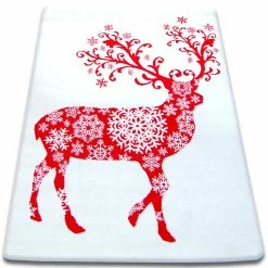 RugsX Teppich XMAS - F788 Creme/rot - 133 x 190 cm