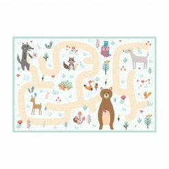 Bilderwelten Waldtiere - Freunde auf dem Waldweg - 360 x 240 cm - Durchmesser: 240 cm