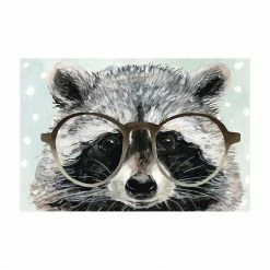 Bilderwelten Bebrillte Tiere - Waschbär - 60 x 40 cm - Durchmesser: 40 cm