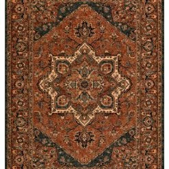 RugsX Wollteppich KASHQAI 4354 501 Rosette, - 67 x 130 cm