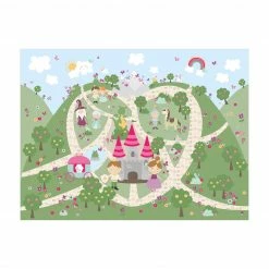 Bilderwelten Märchenland - Der Weg zum Schloss - 320 x 240 cm - Durchmesser: 240 cm