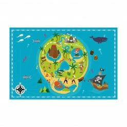 Bilderwelten Willkommen auf der Pirateninsel - 240 x 160 cm - Durchmesser: 160 cm