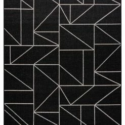 RugsX TEPPICH SIZAL FLOORLUX 20605 schwarz / - 60 x 110 cm