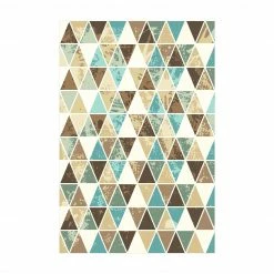 Bilderwelten Dreieck Rapportmuster - 60 x 90 cm - Durchmesser: 90 cm