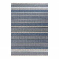 Northrugs In-/Outdoor-Teppich Strap - Creme / Marineblau - 160 x 230 cm