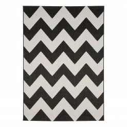 Eva Padberg Collection In-/Outdoorteppich Essenza - Schwarz / Creme - 140 x 200 cm