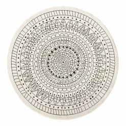 Northrugs In-/Outdoorteppich Porto - Schwarz - Ø 140 cm