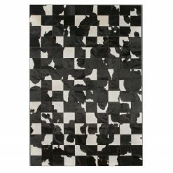 Studio Copenhagen Rinderfell Lynn - Schwarz / Weiß