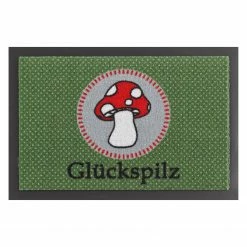 Hanse Home Schmutzfangmatte Glückspilz - Kunstfaser - Grün