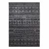 Wecon Home Teppich Contemporary Kelim - Schwarz / Grau - 120 x 170 cm