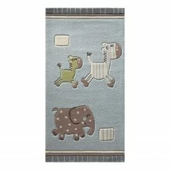 Esprit Home Teppich ESPRIT Lucky Zoo - Blau/Bunt - 70 x 140cm