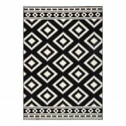 Hanse Home Teppich Ethno - Schwarz / Creme - 120 x 170 cm